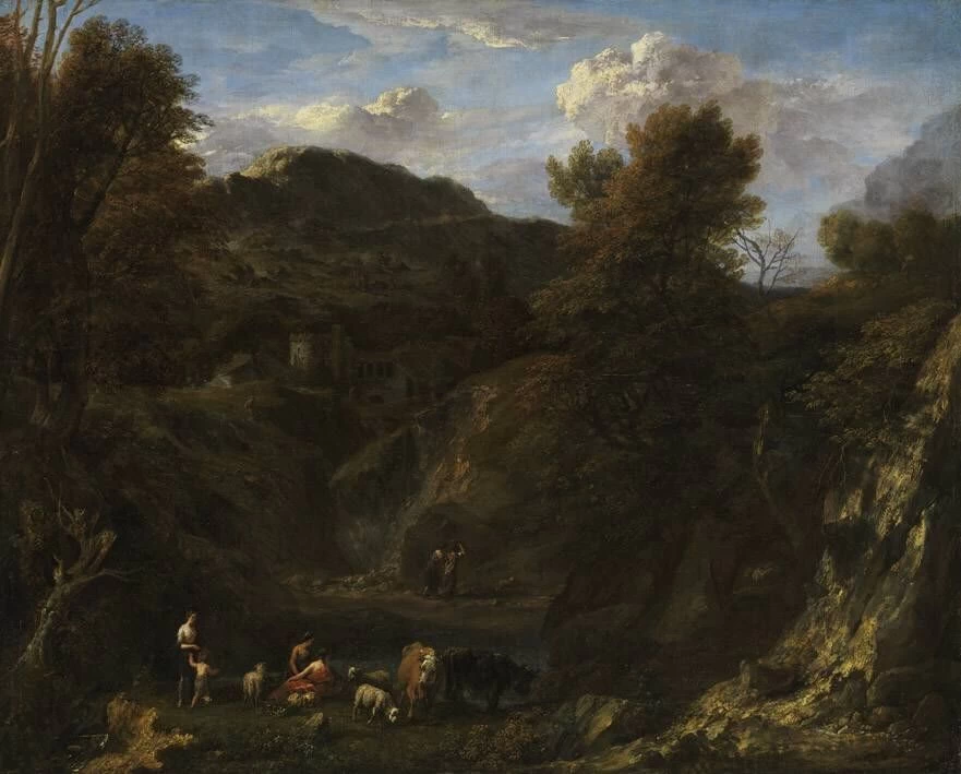 Paesaggio con pastori e mandria - Bavarian State Painting Collection
